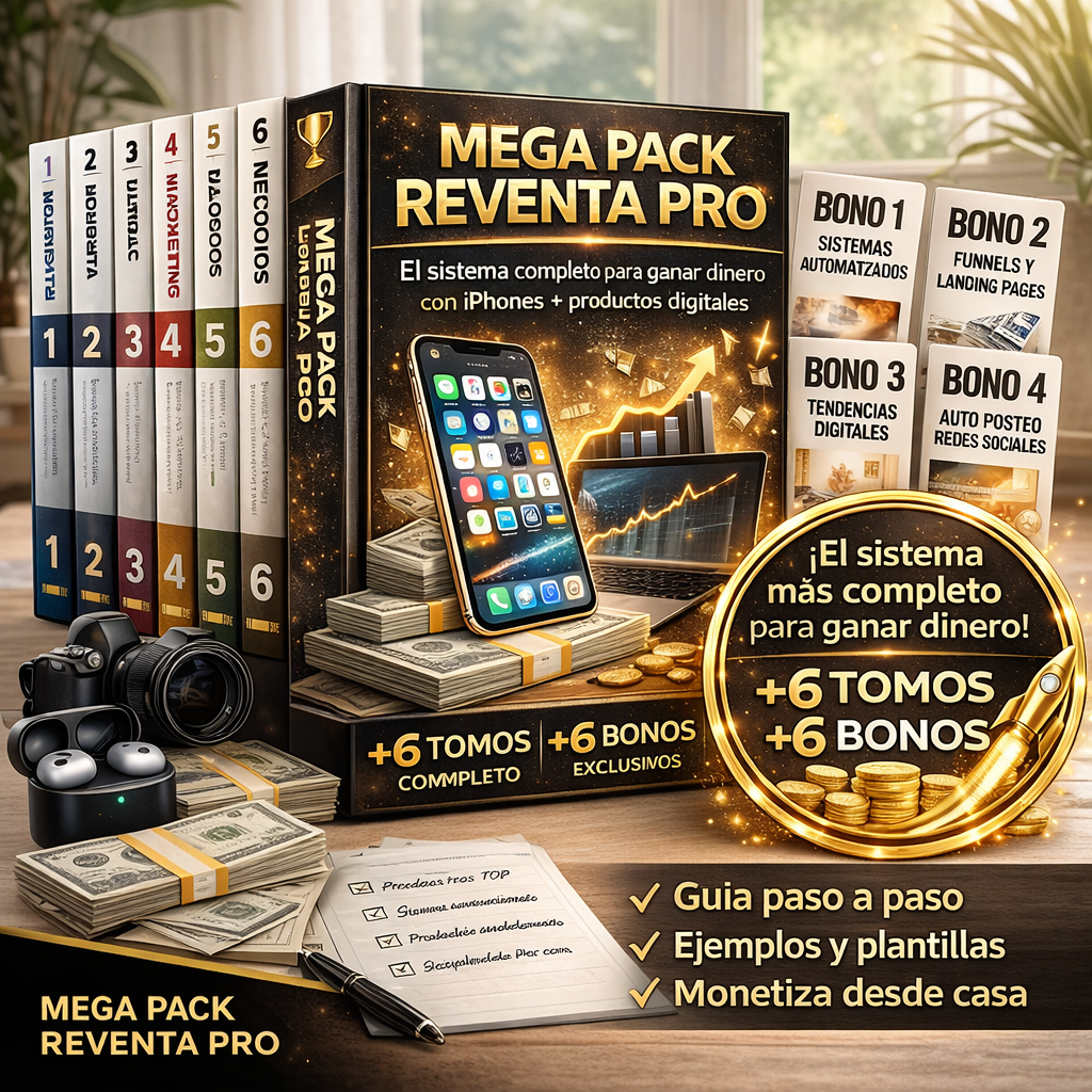 MEGA PACK REVENTA PRO + SISTEMA PLUG & PLAY